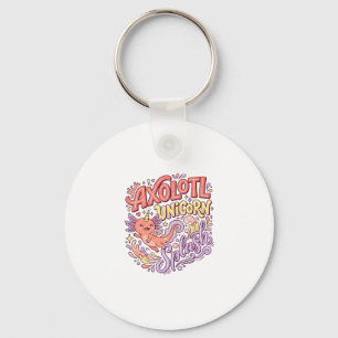 Porte-clés Licorne Axolotl Licorne Splash Fantaisiste Bac Bla