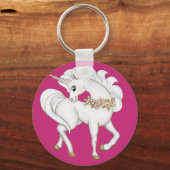 Porte-clés licorne blanche (Recto)
