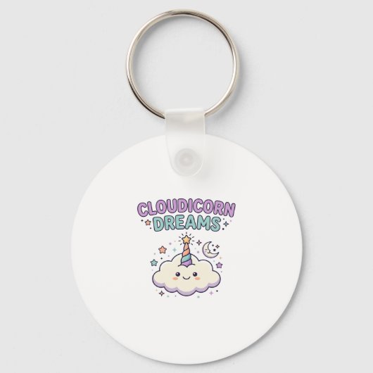 Porte-clés Licorne Cloudicorn Rêves Tendance Graphique Tee De (Recto)