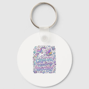 Porte-clés Licorne Cristal Guérison Cadeau Licorne Idée Vecto