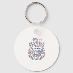 Porte-clés Licorne Dans Mon Ère De Magie Douce Typographie Lu