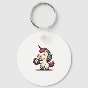 Porte-clés Licorne de baseball vintage en carton vectoriel De