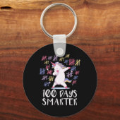 Porte-clés Licorne des 100 premiers jours d'école (Recto)