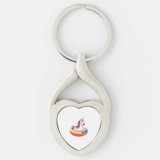 Porte-clés Licorne flottante d'été (1) (Devant)