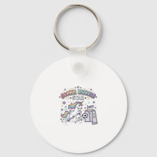 Porte-clés Licorne Football Licorne Étoile Drôle Vector Desig