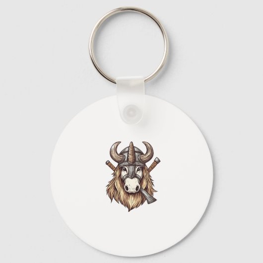 Porte-clés Licorne Guerrier Viking (1) (Recto)