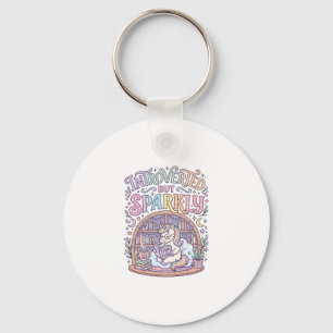 Porte-clés Licorne Introvertie mais Originale Blanche Étincel