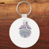 Porte-clés Licorne Magique Depuis Année Conception Graphique  (Recto)