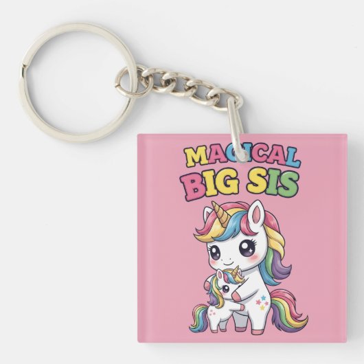 Porte-clés Licorne Magique Grande Sœur (Devant)