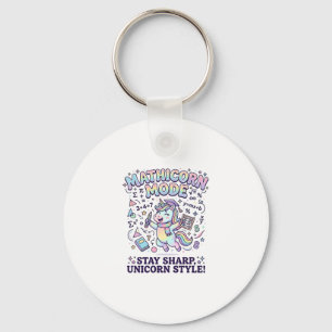 Porte-clés Licorne Mathicorne Mode Charmant Fond Blanc D