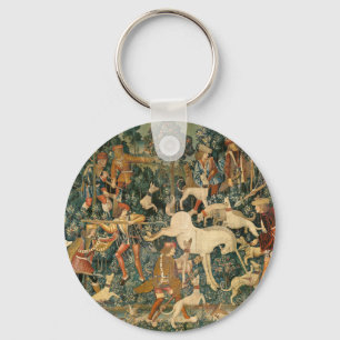 Porte-clés Licorne médiévale vintage se défendant - Art