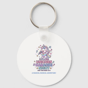 Porte-clés Licorne Nuit Karaoke Gras Typographie Produit Grap