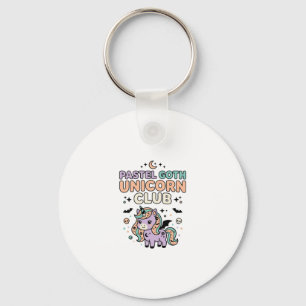 Porte-clés Licorne Pastel Goth Licorne Club Graphique Tendanc