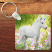 Porte-clés Licorne Poney Blanc (Recto)