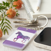 PORTE-CLÉS LICORNE POURPRE (Devant droit)