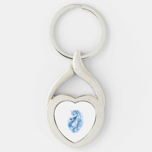 Porte-clés Licorne Reine des Glaces (1) (Devant)
