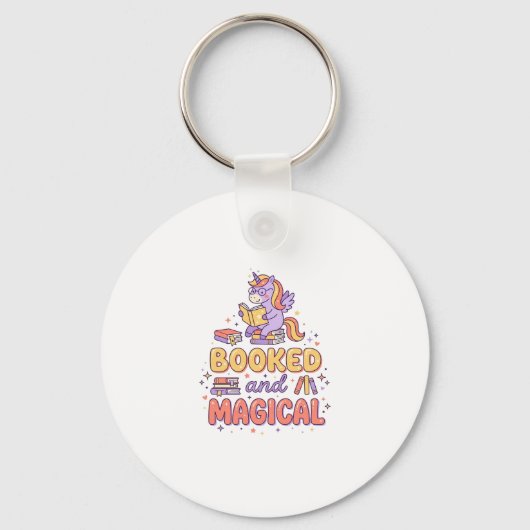 Porte-clés Licorne Réservée et Impression Magique Prête Fond (Recto)