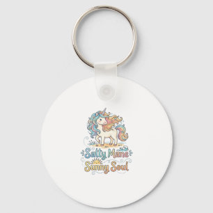 Porte-clés Licorne Salée Crinière Âme Ensoleillée Conception