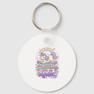 Porte-clés Licorne s'étirant dans ma typographie audacieuse m