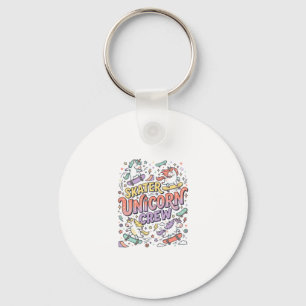 Porte-clés Licorne Skater Licorne Crew Capriceux Zazzle Desig
