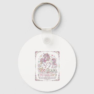 Porte-clés Licorne Trop Glamour pour Galoper Vêtements Adorab