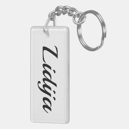 Porte-clés Lidija noir blanc (Dos droit)