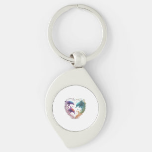 Porte-clés Lien durable d'amour entre sœur et frère