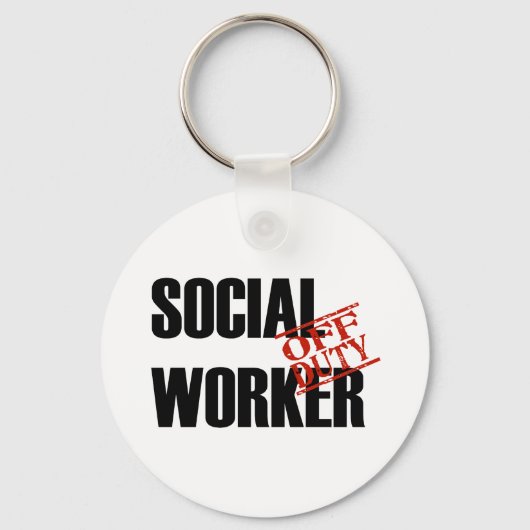 PORTE-CLÉS LIEU DE TRAVAIL SOCIAL HORS SERVICE (Recto)