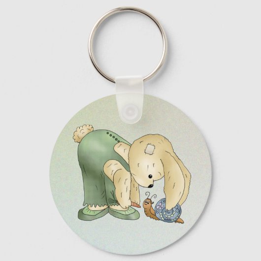 Porte-clés Lièvre et escargot (Recto)