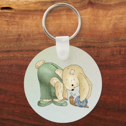 Porte-clés Lièvre et escargot (Verso)