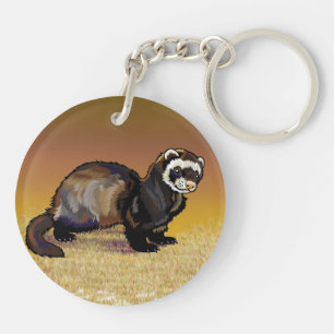 Porte-clés lièvre et furet
