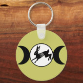 Porte-clés Lièvre triple lune (Recto)