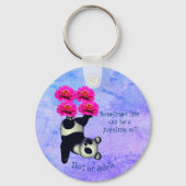 Porte-clés Life A Juggling Act Panda Inspirational (Recto)