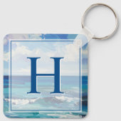 Porte-clés Life Begins At Motivational Quote Keepsake (Dos)