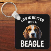 Porte-clés Life Is Better With A Beagle (Recto)