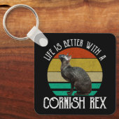 Porte-clés Life Is Better With A Cornish Rex (Recto)