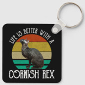 Porte-clés Life Is Better With A Cornish Rex (Dos)