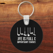 Porte-clés Life Is Full Of Imrtant Choices Golf Christmas T S (Recto)