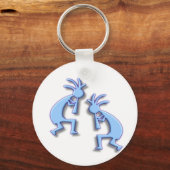 Porte-clés Light Blue Kokopelli (Recto)