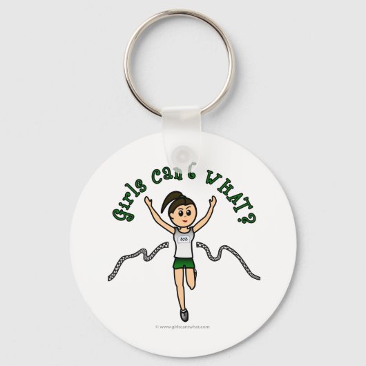 Porte-clés Light Girl Runner in Green Uniform (Recto)