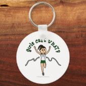 Porte-clés Light Girl Runner in Green Uniform (Recto)