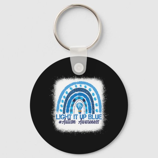 Porte-clés Light It Up Blue Rainbow (Recto)