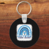 Porte-clés Light It Up Blue Rainbow (Recto)