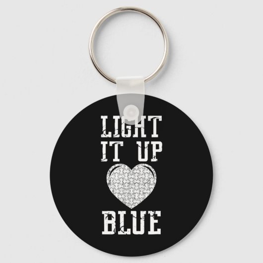 Porte-clés Light It Up Chemise bleue Sensibilisation sur l'au