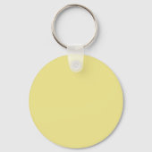 Porte-clés Light Khaki F0E68C - Option pour ajouter un nom (Verso)
