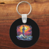 Porte-clés Lighthouse Sailing Sea Beach Boating Seaside House (Recto)