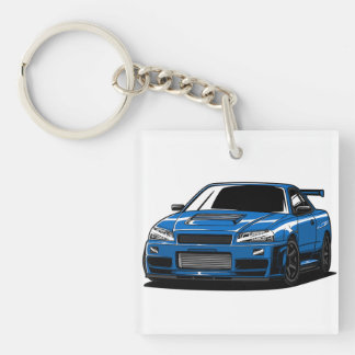 Porte-clés Ligne aérienne Blue Nissan R34
