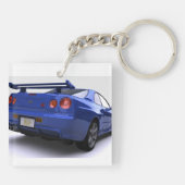 Porte-clés Ligne aérienne Blue Nissan R34 (Dos)