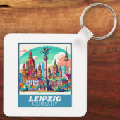 Porte-clés Ligne aérienne Retro Leipzig (Verso)
