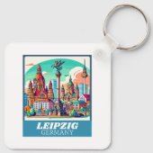 Porte-clés Ligne aérienne Retro Leipzig (Dos)